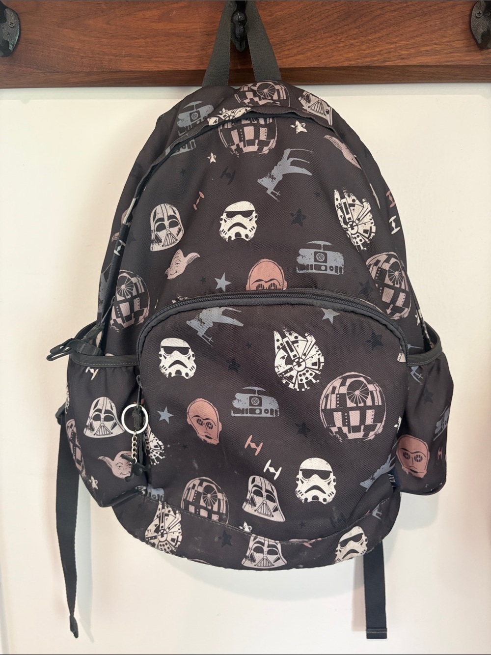 GAP Black Kids Backpack with Star Wars Icon Print